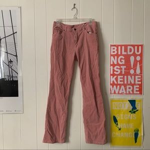 Pink SOFT cord bell bottoms